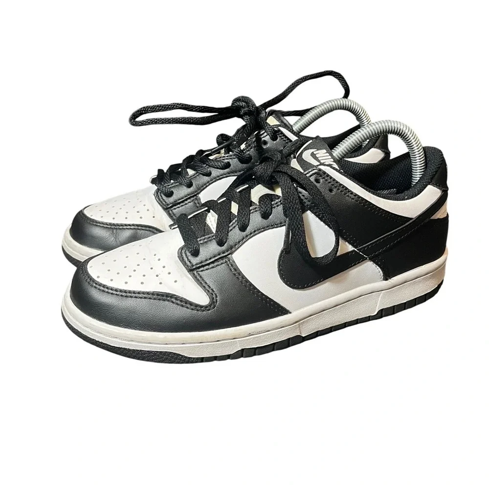 Nike Dunk Low GS Sneakers 6Y Black White Panda CW1590-100 Low Top Shoes
